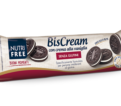 Nutrifree BisCream con Crema alla Vaniglia 125g