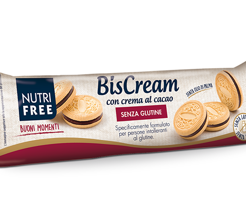 Nutrifree BisCream con Crema al Cacao 125g