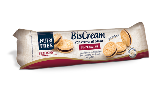 Nutrifree BisCream con Crema al Cacao 125g