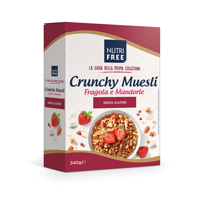 NUTRIFREE CRUNCHY MIX FRAGOLA E MANDORLE