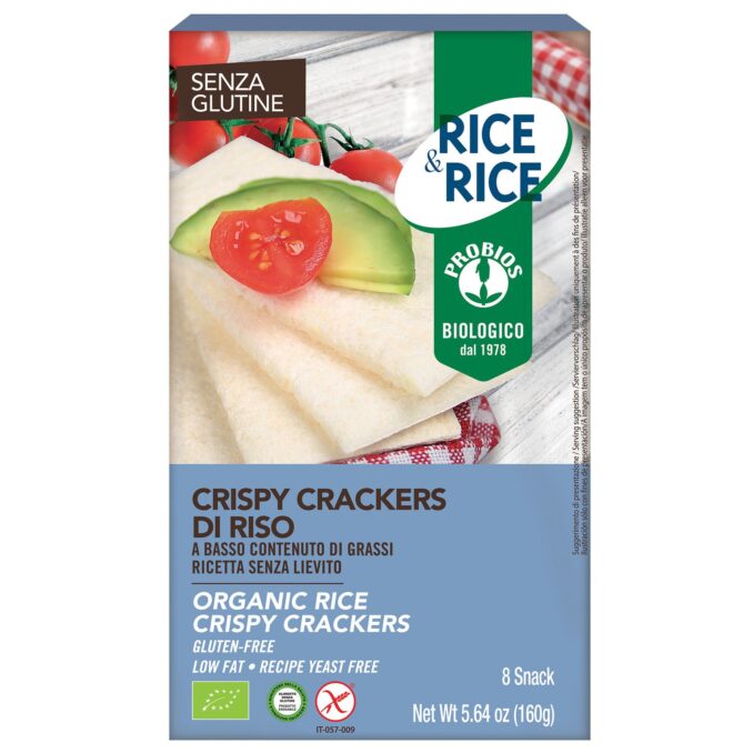 PROBIOS RICE&RICE CRISPY CRACKERS RISO 8X20G