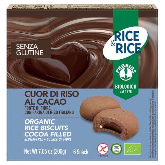 PROBIOS RICE&RICE CUOR DI RISO AL CACAO 6X33G