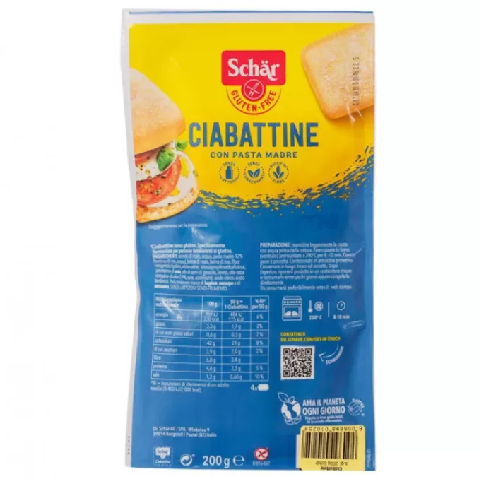 SCHAR CIABATTINE PANE 200G