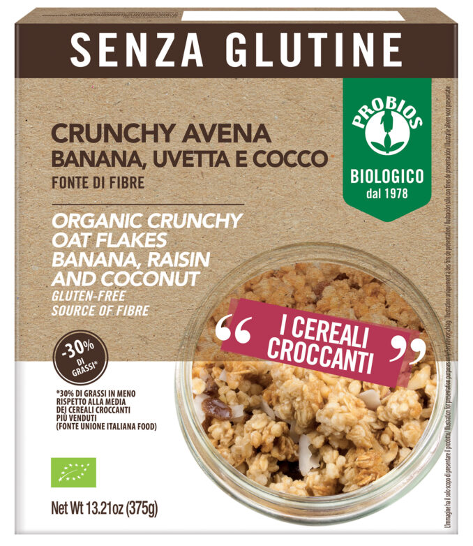 BIO CRUNCHY AVENA BANANA UVETTA E COCCO