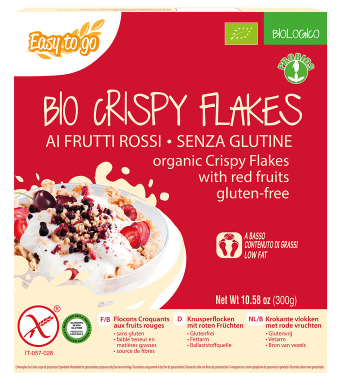 CRISPY FLAKES FRUTTI ROSSI 300G