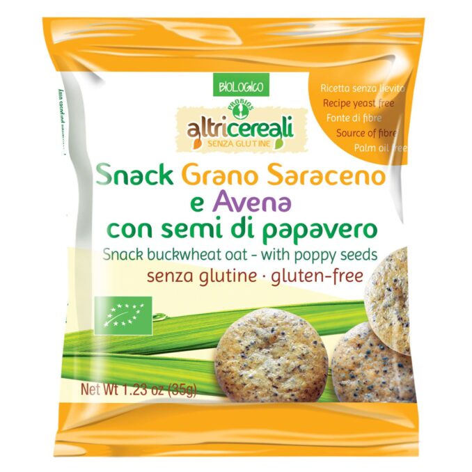 PROBIOS ALTRI CEREALI SNACK GRANO SARACENO E AVENA 35G