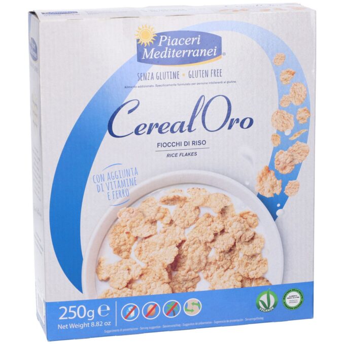 PIACERI MEDITERRANEI  CEREALORO FIOCCHI RISO INTEGRALE 250G