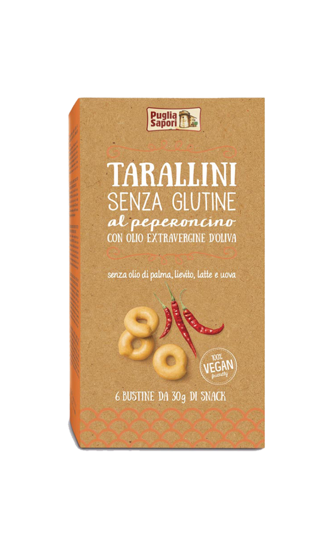 RE FOOD PUGLIA SAPORI TARALLINI PEPERONCINO E OLIO EXTRA VERGINE DI OLIVA 6X30G
