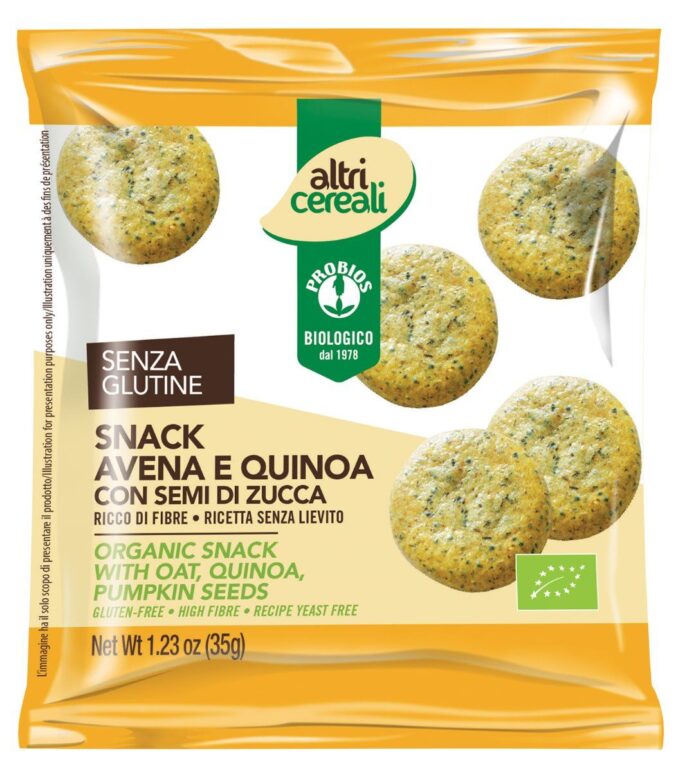 PROBIOS ALTRI CEREALI SNACK AVENA E QUINOA 35G