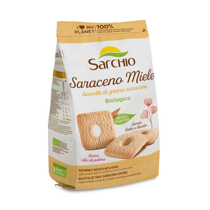 SARCHIO BISCOTTI SARACENO MIELE SENZA LATTE SENZA LIEVITO 200G