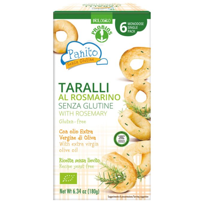 PROBIOS PANITO TARALLI AL ROSMARINO 6X30G