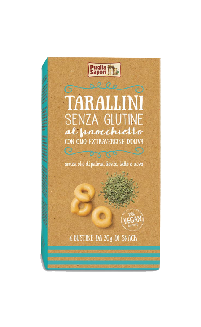 RE FOOD PUGLIA SAPORI TARALLINI AL FINOCCHIETTO 6X30G