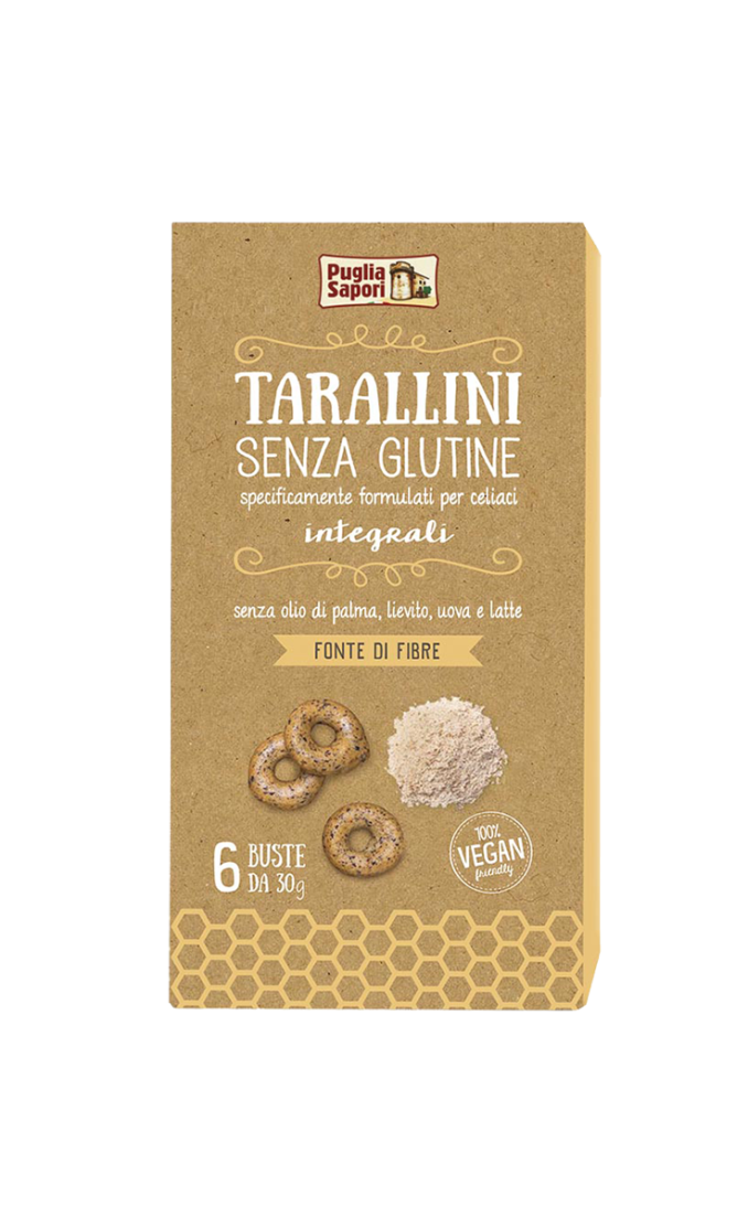 RE FOOD PUGLIA SAPORI TARALLINI INTEGRALI 6X30G