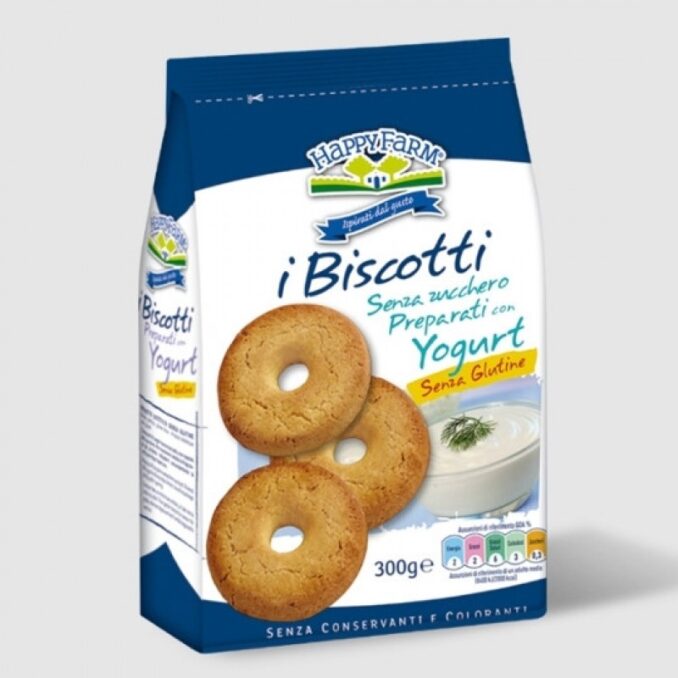HAPPY FARM BISCOTTI ALLO YOGURT SENZA ZUCCHERO 300G