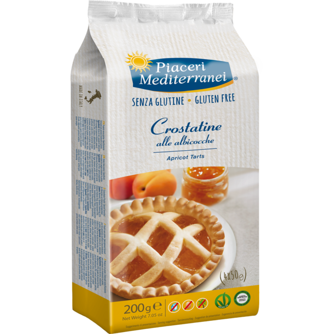 PIACERI MEDITERRANEI  CROSTINE ALBICOCCA 4X50G