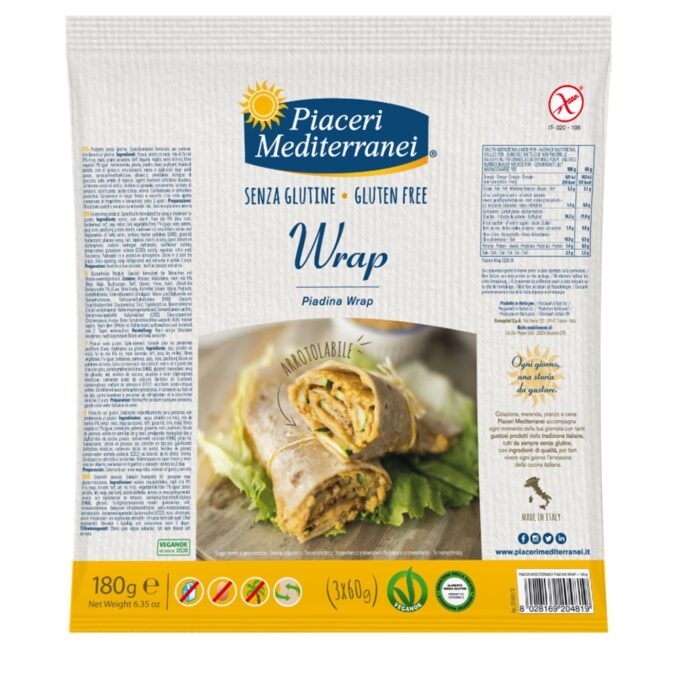 PIACERI MEDITERRANEI PIADINA WRAP 180G