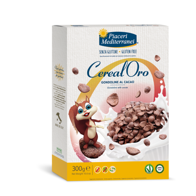 PIACERI MEDITERRANEI CEREALORO GONDOLE CIOCCOLATO 300G