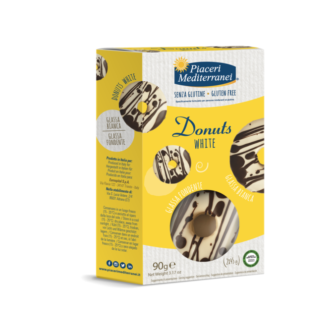 PIACERI MEDITERRANEI DONUTS WHITE 90G