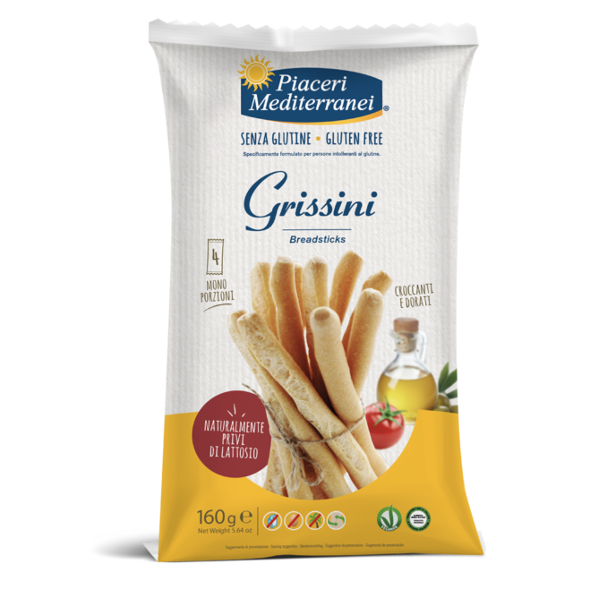 PIACERI MEDITERRANEI  GRISSINI 160G