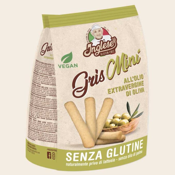 INGLESE MINI GRISSINI OLIO EXTRAVERGINE D'OLIVA