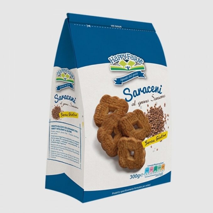 HAPPY FARM BISCOTTI AL GRANO SARACENO SARACENI 300G
