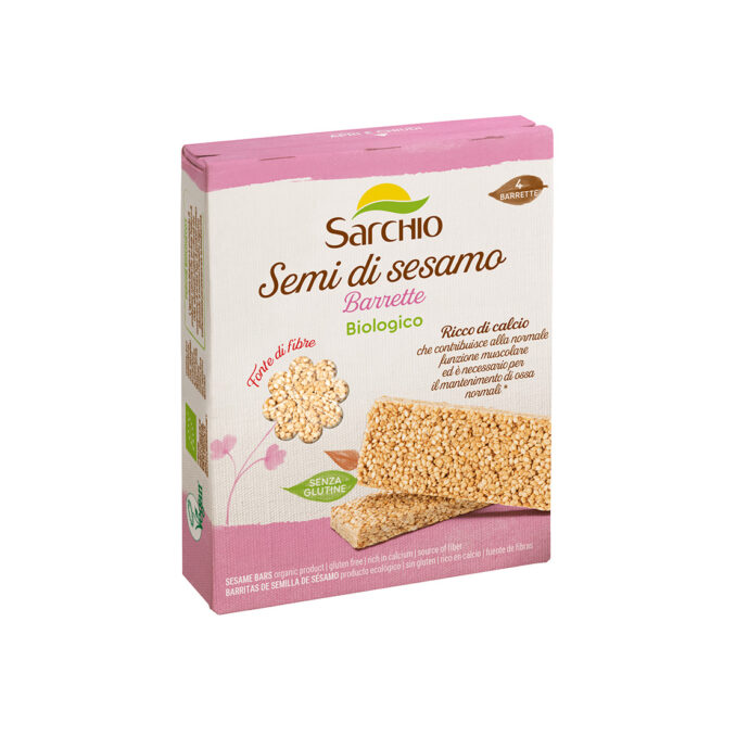 SARCHIO SNACK SEMI DI SESAMO BARRETTE 4 PZ TOT 80G