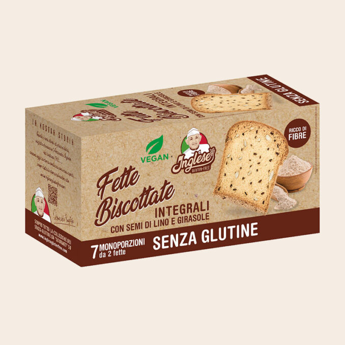 INGLESE - FETTE BISCOTTATE INTEGRALI SEMI DI LINO