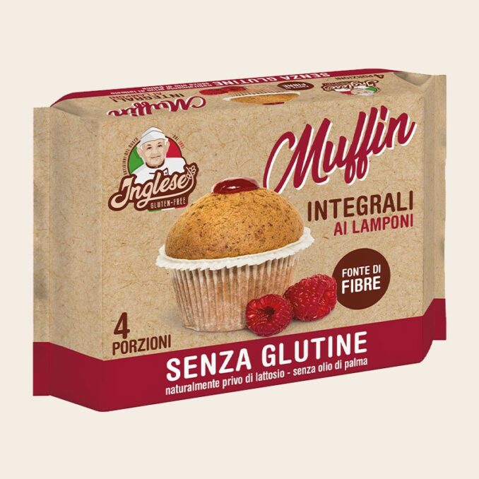 INGLESE MUFFIN INTEGRALE AL LAMPONE 4 pz 185G