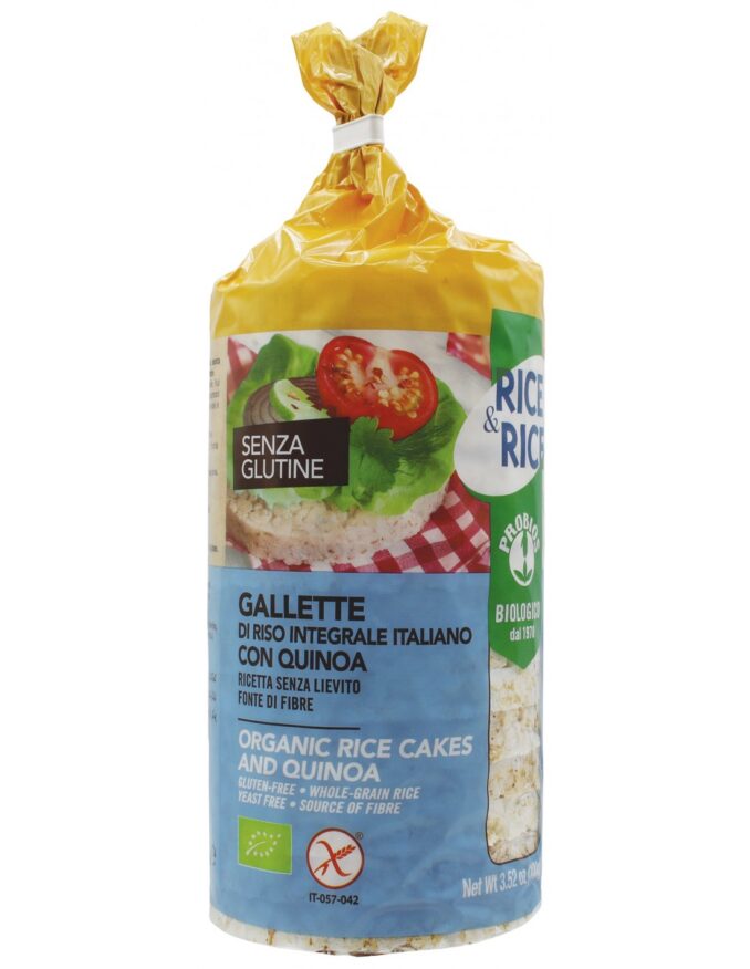 PROBIOS RICE&RICE GALLETTE DI RISO INTEGRALE ITA CON QUINOA 100G