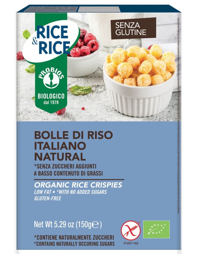 PROBIOS RICE&RICE - BOLLE DI RISO ITALIANO NATURALE 150G