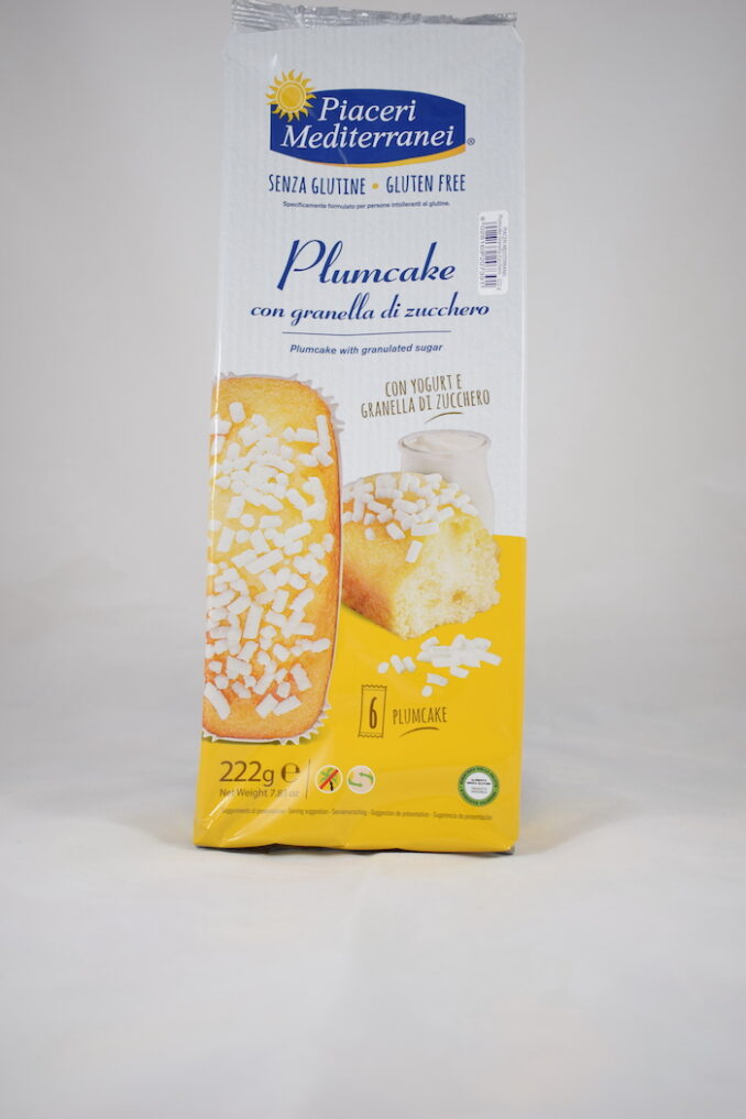 PIACERI MEDITERRANEI - PLUMCAKE CON GRANELLA DI ZUCCHERO - 6 pz - 240 gr