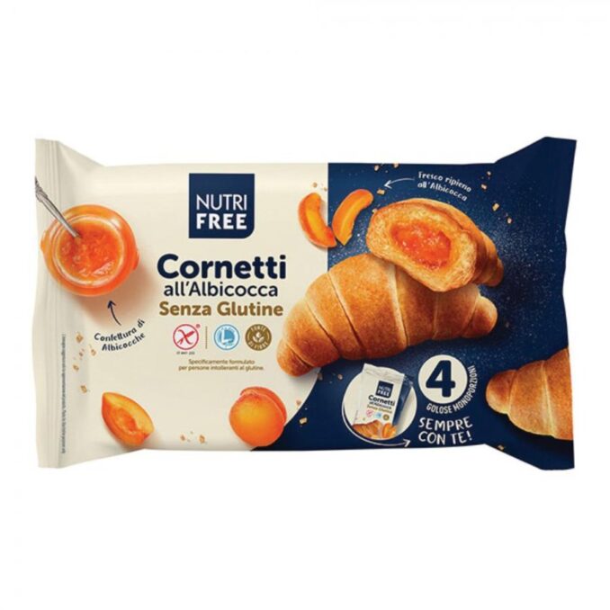 NUTRIFREE – CORNETTI ALL'ALBICOCCA 4 PZ