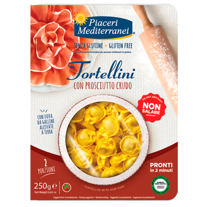 PIACERI MEDITERRANEI - TORTELLINI CON PROSCIUTTO CRUDO 250G