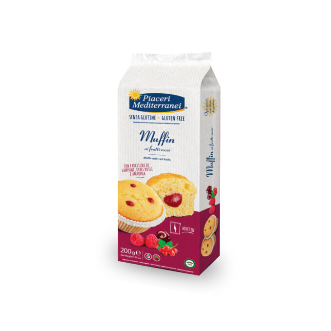 PIACERI MEDITERRANEI - MUFFIN AI FRUTTI ROSSI 200G