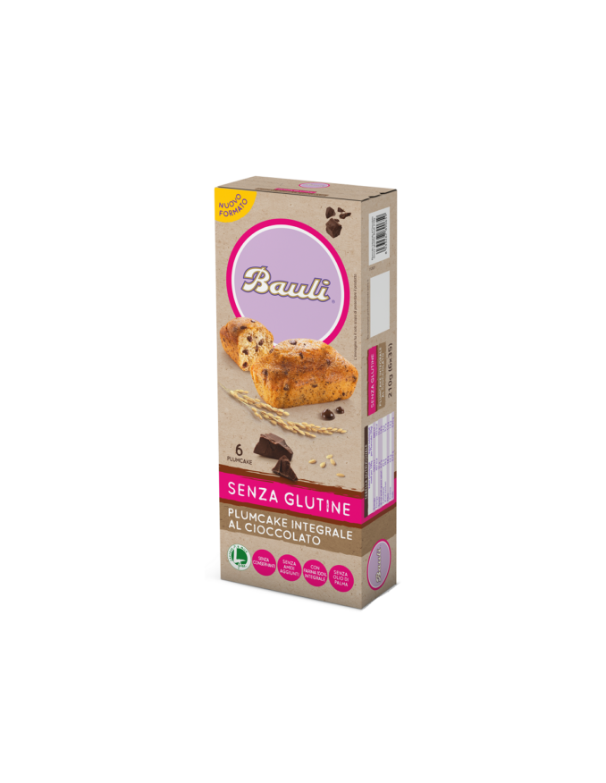 BAULI - PLUMCAKE INTEGRALE AL CIOCCOLATO 6PZ X 35G