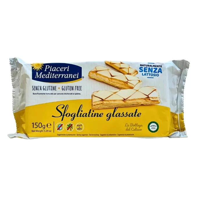 PIACERI MEDITERRANEI  SFOGLIATINE GLASSATE 150G