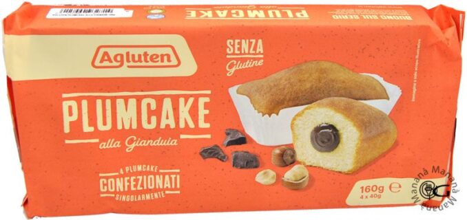 AGLUTEN PLUMCAKE GIANDUJA 160G
