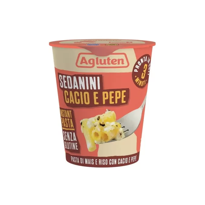 AGLUTEN SEDANINI CACIO & PEPE 70G
